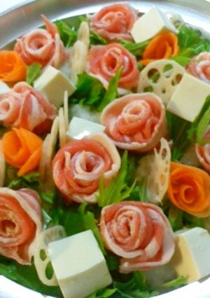 ✿豚薔薇✿みぞれ鍋-レシピのメイン写真
