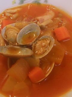 アサリと野菜のトマトスープ-レシピのメイン写真