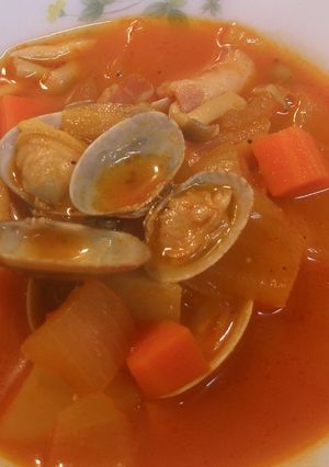 アサリと野菜のトマトスープ-レシピのメイン写真