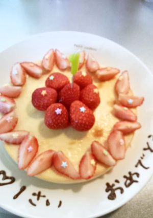 誕生日☆チーズケーキ-レシピのメイン写真