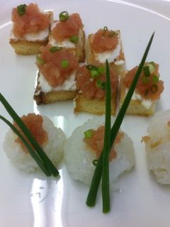 ゆずこしょう明太子のカナッペ<やよい会>-レシピのメイン写真