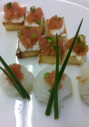 ゆずこしょう明太子のカナッペ＜やよい会＞-レシピのメイン写真