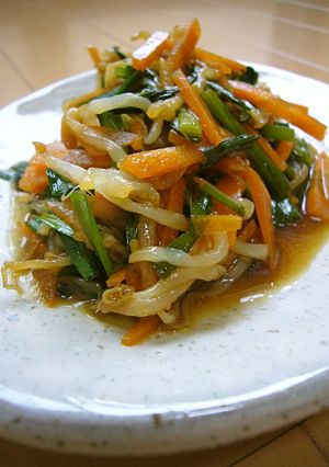 レンジで簡単♪焼肉のタレで☆もやしナムル-レシピのメイン写真