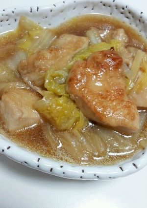 鶏むね肉と白菜の甘辛煮-レシピのメイン写真