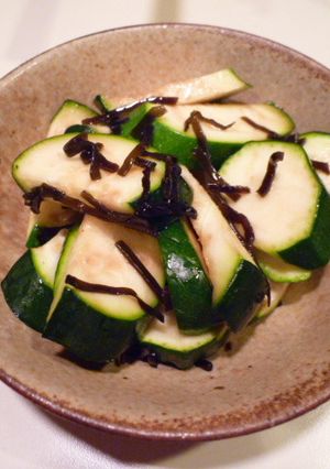 ズッキーニと塩昆布-レシピのメイン写真