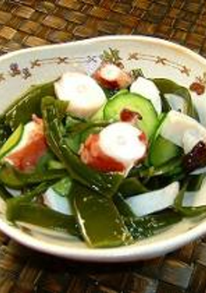 タコと茎わかめの酢の物-レシピのメイン写真