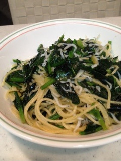 しらすとほうれん草のパスタ-レシピのメイン写真