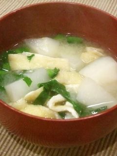 かぶと油揚げの味噌汁✿簡単味噌汁-レシピのメイン写真