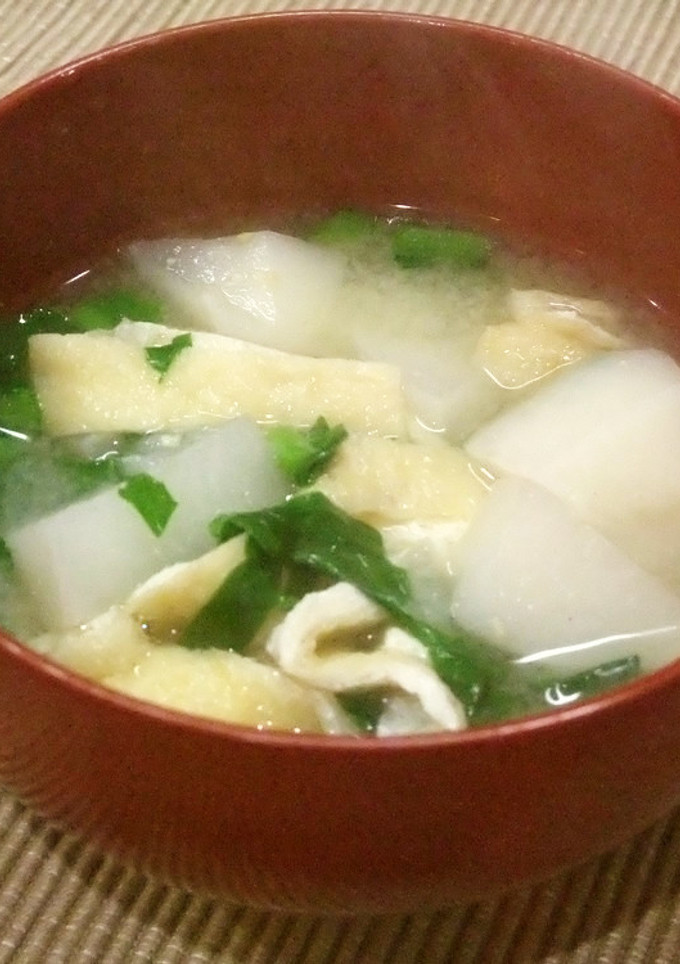かぶと油揚げの味噌汁✿簡単味噌汁-レシピのメイン写真