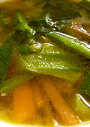 簡単♪豚肉とニラと他野菜のカレースープ♪-レシピのメイン写真