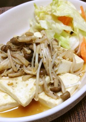 きのこソースがけの豆腐ステーキ♡-レシピのメイン写真