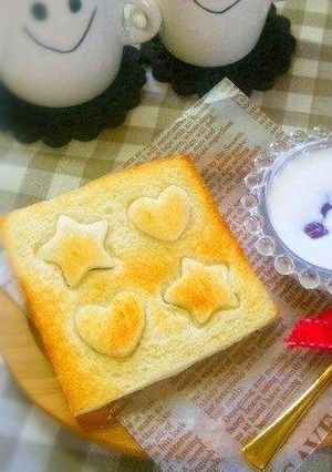 こどもの朝食に＊簡単★型抜きトースト♪-レシピのメイン写真