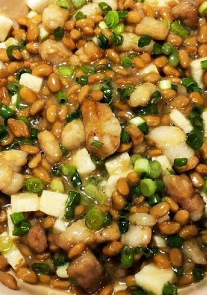 ＊照り焼きチキンで甘辛納豆-レシピのメイン写真