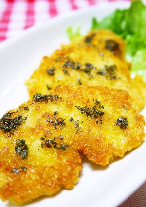鶏むね肉のミラノ風カツレツ～バジルオイル-レシピのメイン写真