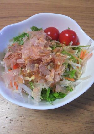 水菜と大根のマヨポンサラダ-レシピのメイン写真