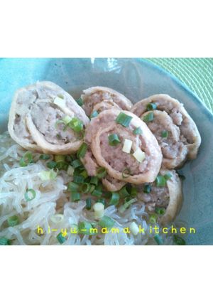 油揚げとひき肉のロール煮-レシピのメイン写真