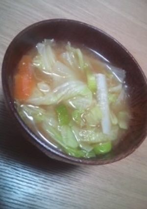あったか生姜味噌汁-レシピのメイン写真