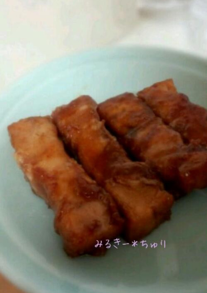 こってり＊厚揚げの豚肉巻き-レシピのメイン写真