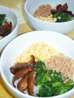 キレイ~★『4色そぼろ丼』-レシピのメイン写真