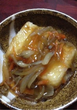 揚げ出し豆腐の野菜あんかけ-レシピのメイン写真