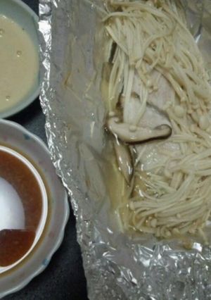 ２種の付けダレ☆めかじきの塩麹ホイル焼き-レシピのメイン写真
