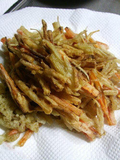 *簡単だけど美味しい♪ヤーコンのかき揚げ-レシピのメイン写真
