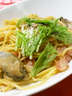 牡蠣とベーコンのパスタ。-レシピのメイン写真