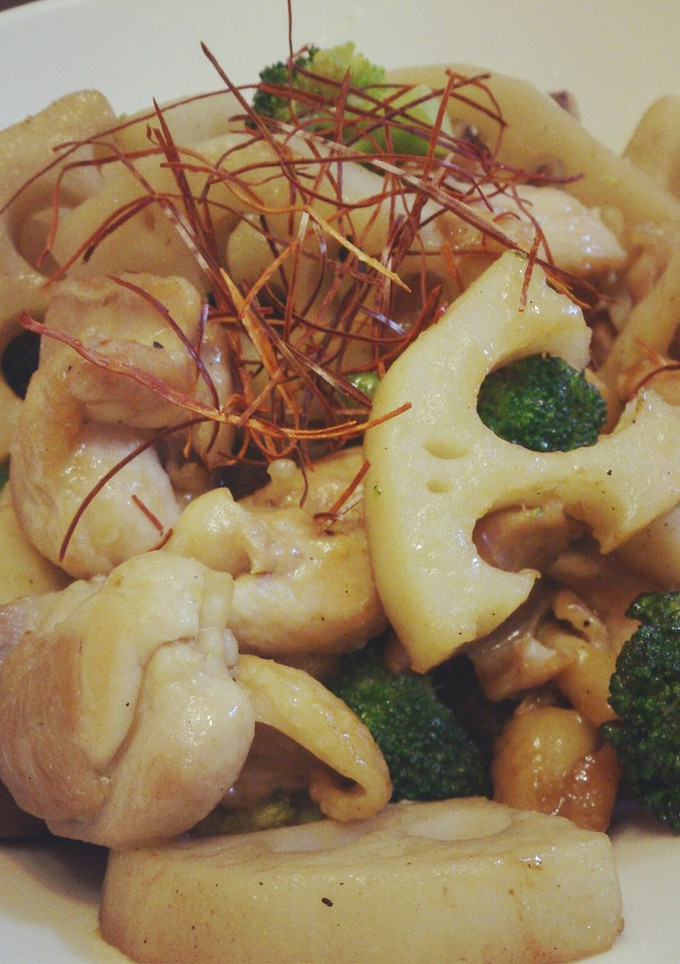 鶏もも肉と蓮根の中華炒め-レシピのメイン写真
