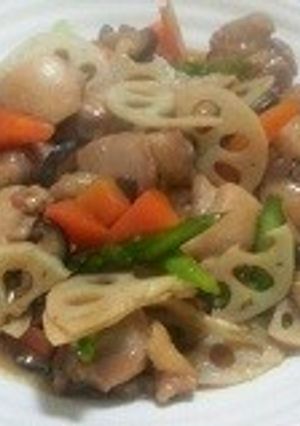 鶏もも肉と根菜の照り焼き風-レシピのメイン写真