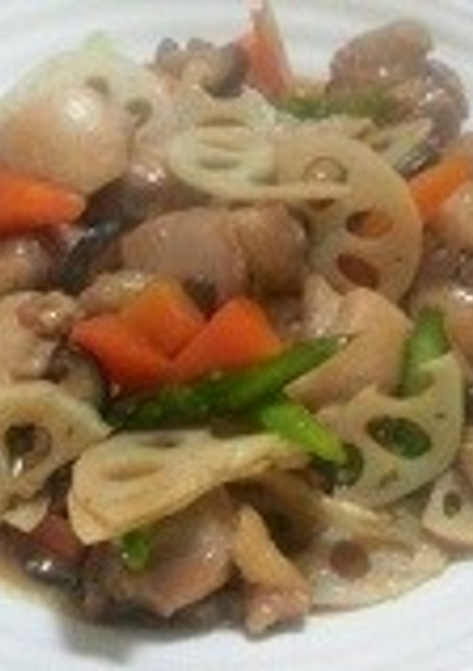 鶏もも肉と根菜の照り焼き風-レシピのメイン写真
