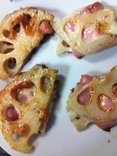 レンコンのベーコンチーズ挟み焼き-レシピのメイン写真