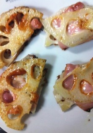 レンコンのベーコンチーズ挟み焼き-レシピのメイン写真