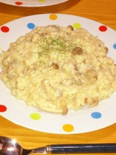 初心者簡単塩麹牡蠣とホタテキノコリゾット-レシピのメイン写真