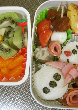 雪だるま弁当☆-レシピのメイン写真