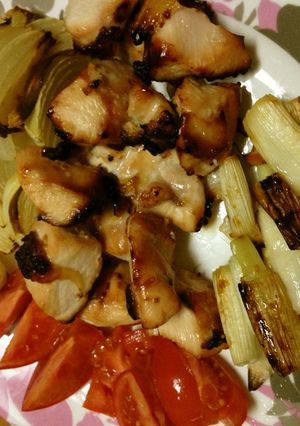 塩麹に漬けて焼くだけ簡単串なし焼き鳥-レシピのメイン写真