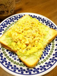 キャベ玉のっけトースト-レシピのメイン写真