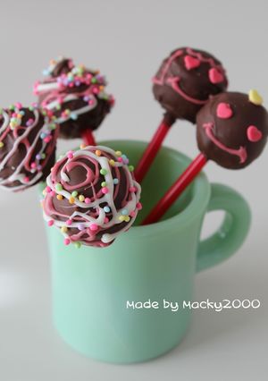 可愛い♪ケーキポップ風♪-レシピのメイン写真