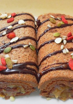ココアが香るロールケーキ-レシピのメイン写真