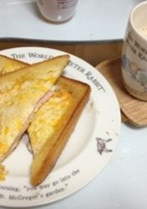 フライパンで作るクロックムッシュ♡-レシピのメイン写真