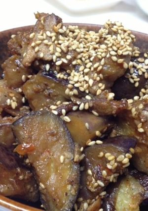 茄子と豚バラの辛味噌炒め-レシピのメイン写真