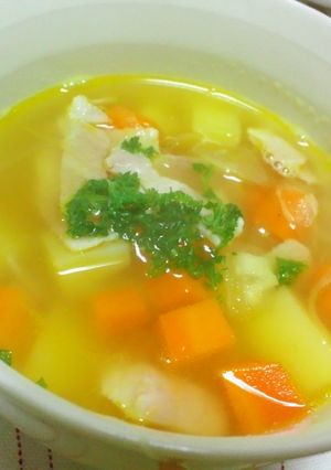 コロコロ野菜のコンソメスープ-レシピのメイン写真