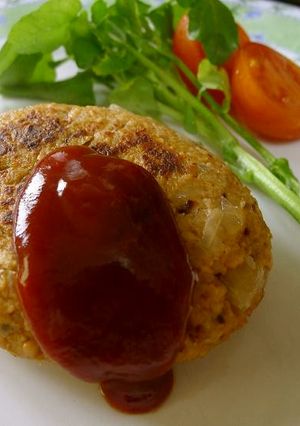 ビーガン♪大豆ミートでハーブハンバーグ-レシピのメイン写真
