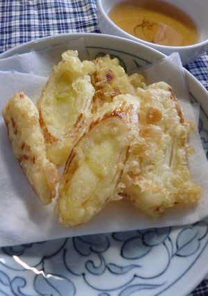 岩岡ねぎ(下仁田系のねぎ)の天ぷら-レシピのメイン写真