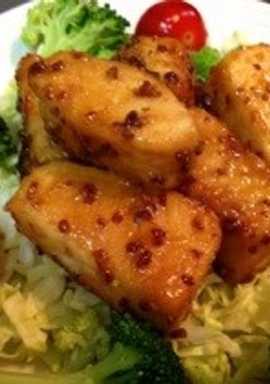 絶品＊マスタードソースで〜マグロのソテー-レシピのメイン写真