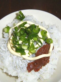 しらす&梅肉でマヨネーズご飯-レシピのメイン写真