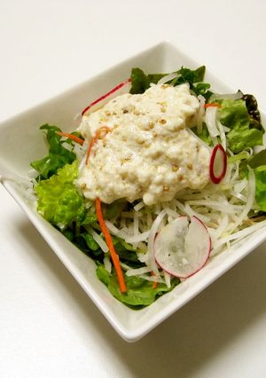 簡単豆腐ドレッシングのサラダ-レシピのメイン写真