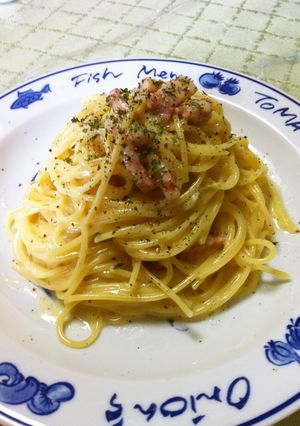 カルボナーラ-レシピのメイン写真