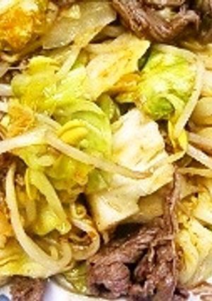 もやしとキャベツのピリ辛炒め-レシピのメイン写真