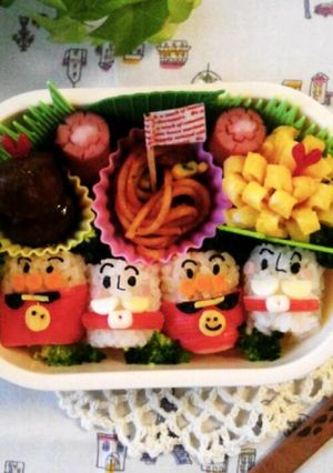 簡単！キャラ弁当☆ミニ俵アンパンマン-レシピのメイン写真