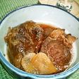 生姜の効いたピリッと甘辛牛すね肉の大和煮